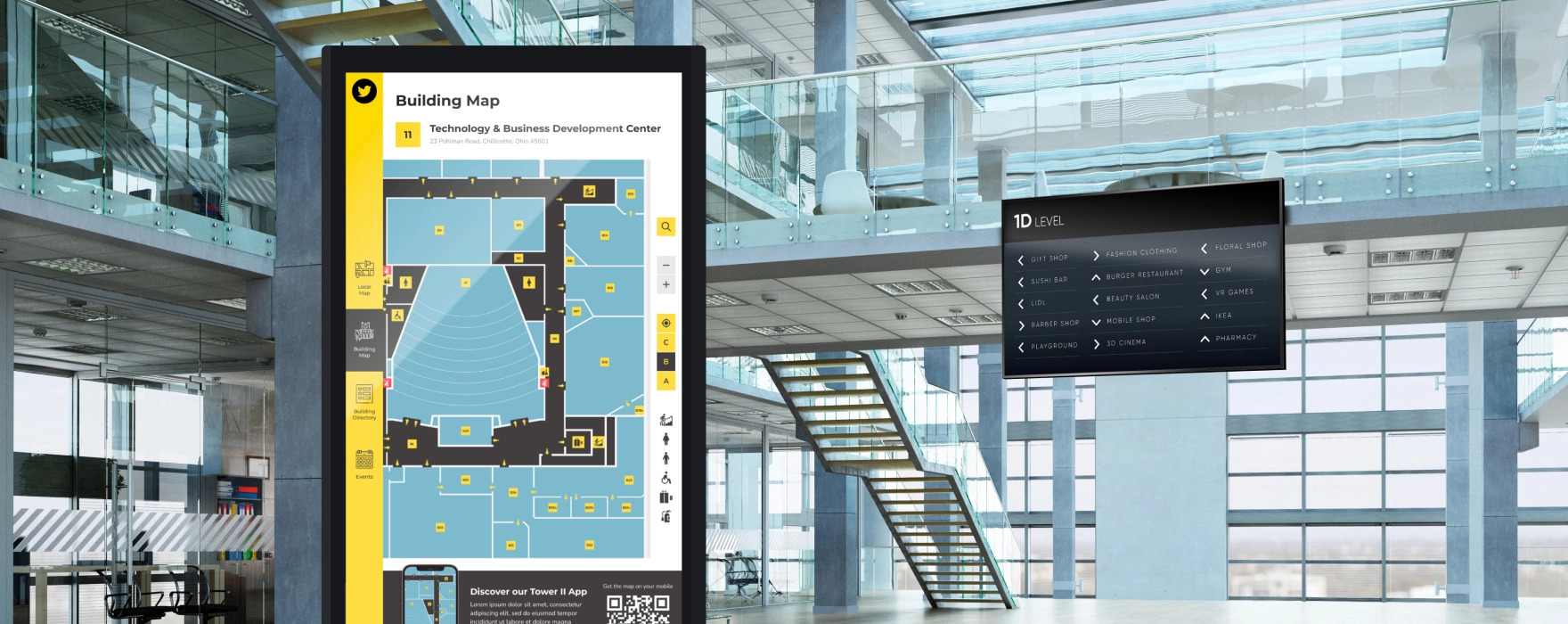 Display Floor Plans & Digital Building Maps